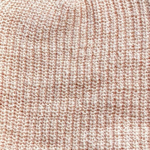 Madewell Monterey V Neck Sweater Tank Chunky Knit Ribbed Pale Pink Medium - Picture 4 of 6